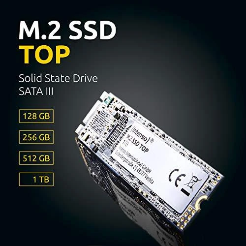 Intenso SSD SATA III Top 128 GB, SSD sąsaja SATA, Rašymo greitis 500 MB/s, Skaitymo greitis 520 MB/s
