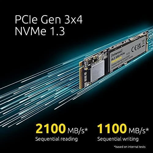 Intenso Premium 250 GB, SSD - PCIe 3.0 x4, NVMe 1.3, M.2 2280