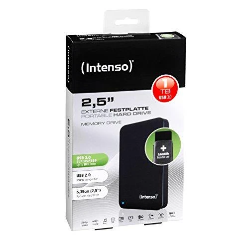 „Intenso Memory Drive 2,5“ USB 3.0 1 TB, išorinis kietasis diskas - juodas