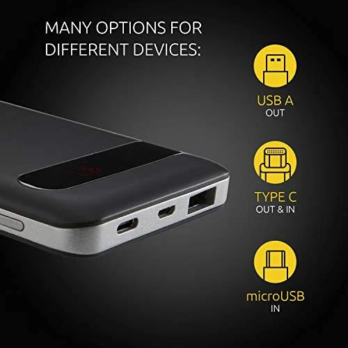 Intenso Išorinė baterija USB 10000MAH antracito spalvos 7332330 Intensyvus