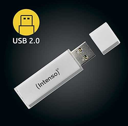 Intenso Alu Line 128 GB, USB-Stick - sidabrinis