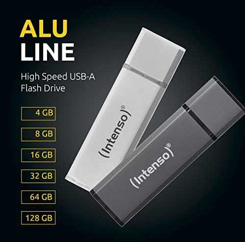 „Intenso Alu Line“ 128 GB USB 2.0 laikiklis (3521495)
