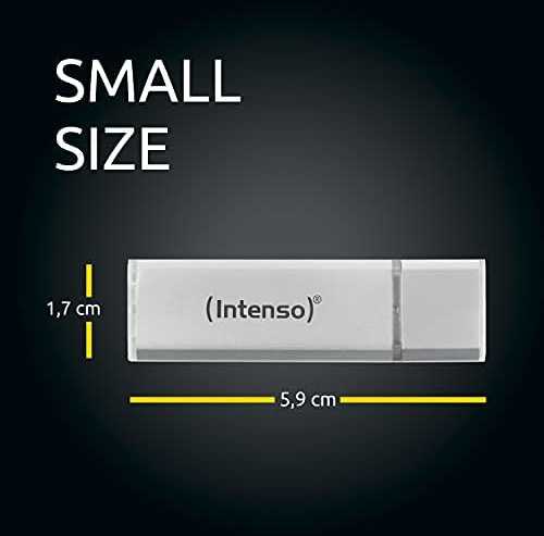 Intenso Alu Line 128 GB, USB-Stick - sidabrinis