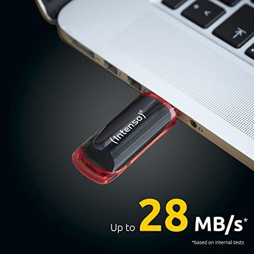 STICK Intenso Business Line 16 GB USB 2.0 (juodas/raudona, 3511470)