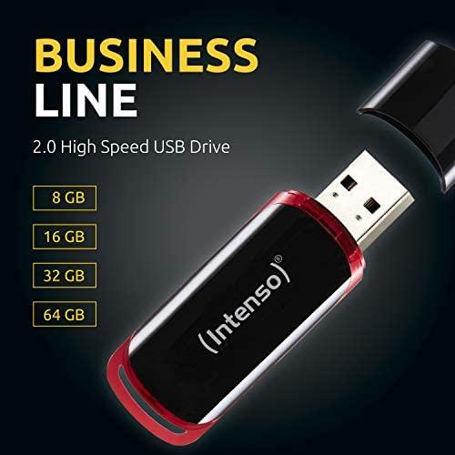 STICK Intenso Business Line 16 GB USB 2.0 (juodas/raudona, 3511470)