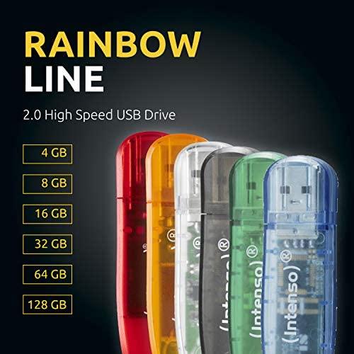 INTENSO 3502490 Intenso USB atmintinė RAINBOW LINE Oranžinė 64GB