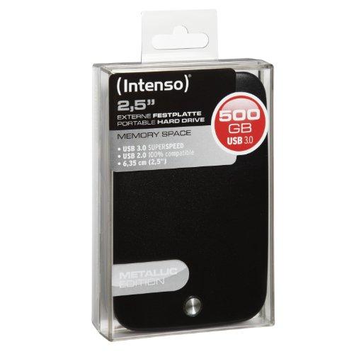 Kietasis diskas Juodas Intenso atminties dėklas 500 GB HDD išorinis diskas (6021530)
