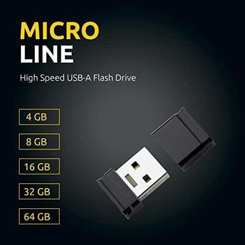STICK 16GB USB 2.0 Intenso 3500470 Micro Line Juodas