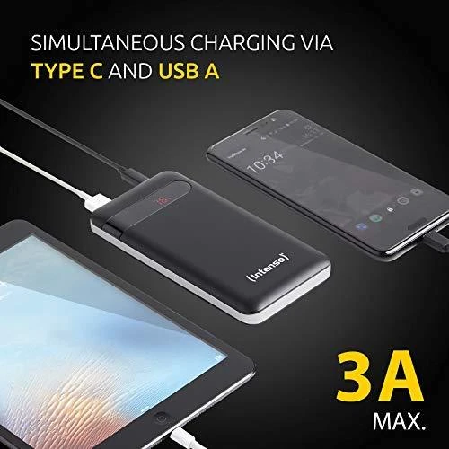 Intenso Išorinė baterija USB 10000MAH antracito spalvos 7332330 Intensyvus