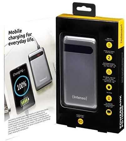 Intenso Išorinė baterija USB 10000MAH antracito spalvos 7332330 Intensyvus