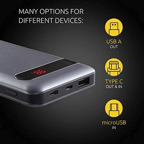 Intenso Išorinė baterija USB 10000MAH antracito spalvos 7332330 Intensyvus