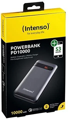 Intenso Išorinė baterija USB 10000MAH antracito spalvos 7332330 Intensyvus