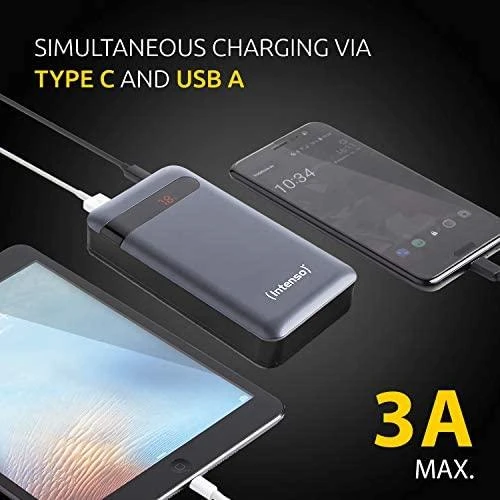 Intenso Powerbank PD20000 Power Delivery 20000 mAh antracitas