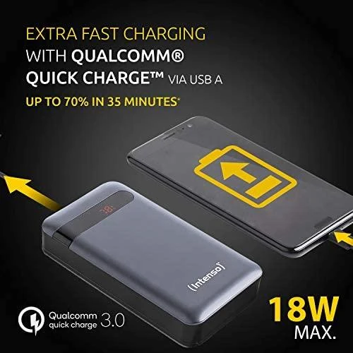 Intenso Powerbank PD20000 Power Delivery 20000 mAh antracitas