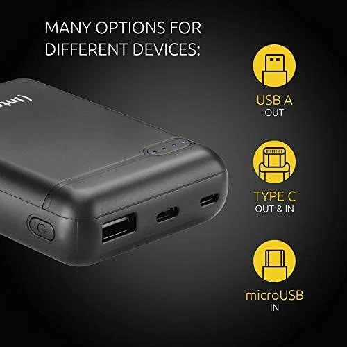 Intenso Powerbank XS10000 juoda 10000 mAh įsk. USB nuo A iki C tipo