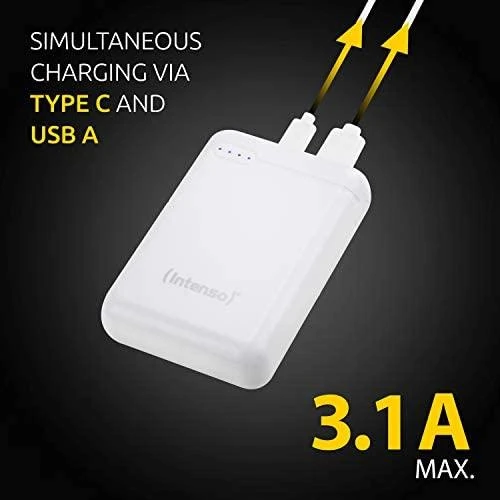 POWER BANK USB 10000MAH Baltas 7313532 INTENSO