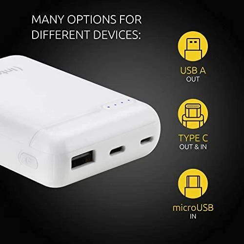 POWER BANK USB 10000MAH Baltas 7313532 INTENSO