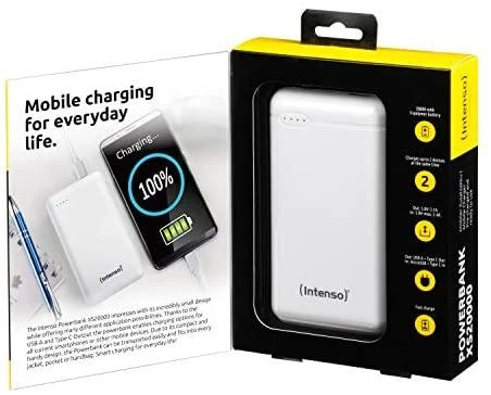 Išorinė baterija INTENSO 20000 mAh, 3.1A, USB Type-C, USB