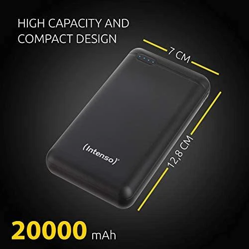Intenso Powerbank XS20000 juoda 20000 mAh įsk. USB nuo A iki C tipo