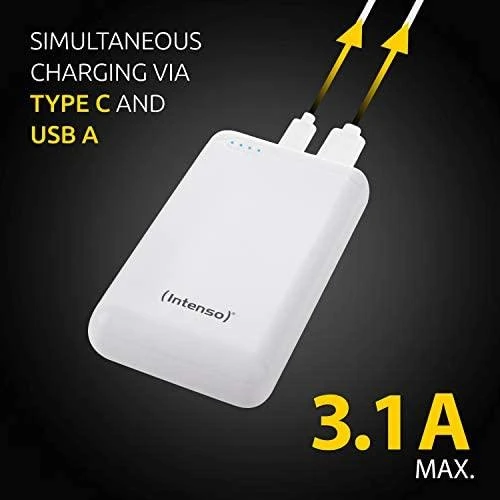 Išorinė baterija INTENSO 20000 mAh, 3.1A, USB Type-C, USB