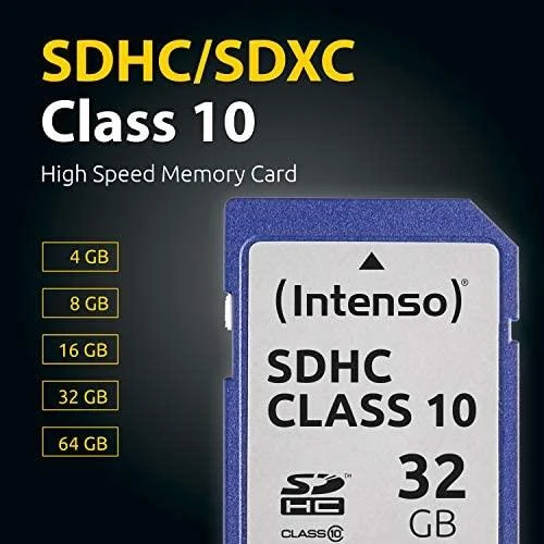 Atminties kortelė Intenso Intensyvus SDHC 8GB Class10 3411460