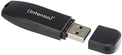 USB atmintinė 128GB USB 3.0 Intenso 3533491 Speed Line Juodas
