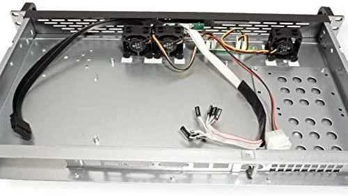 Serveris Inter-Tech 1U K-125L, Server-case - juodas, 1 Hheneinheit