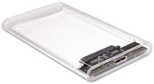 Inter tech HDD dėklas Argus GD-25000, USB 3.0, skaidrus