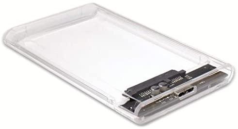 Inter tech HDD dėklas Argus GD-25000, USB 3.0, skaidrus