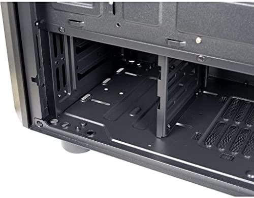 Inter tech Chassis IT-3303 Hornet žaidimų bokštas, ATX, 1xUSB3.0, 2xUSB2.0, maitinimo šaltinis pasirinktinai, lango šoninis skydelis, LED juostelės priekyje, 120 mm ARGB ventiliatorius, Juodas