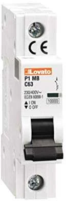 Lovato Electric Jungiklis 1P C 2A 10kA (P1MB1PC02)