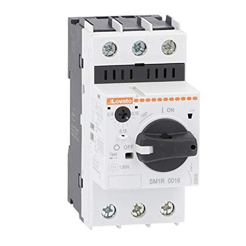 Lovato Electric „Lovato“ elektros variklio jungiklis su rankenėle 2,5 - 4A 100kA 400V (SM1R0400)