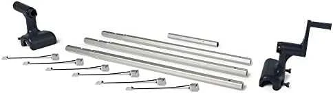 Intex Saulės plėvelės vyniotuvas karkasiniams baseinams 274-488 cm, lengvai surenkamas, patvari konstrukcija, baseino priedas, saulės dangos vyniotuvas, baseino priežiūros įrankis