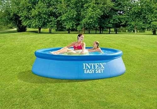 Pripučiamas lauko baseinas INTEX Easy Set 244 x 61 cm, su vandens filtru
