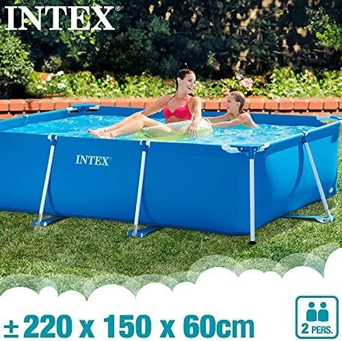 Stačiakampio formos sodo rėmas baseinas 220 x 150 cm 28270 INTEX