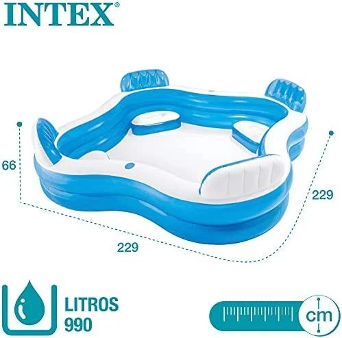 Intex Pripučiamas baseinas Swim Center Family Lounge, 56475NP