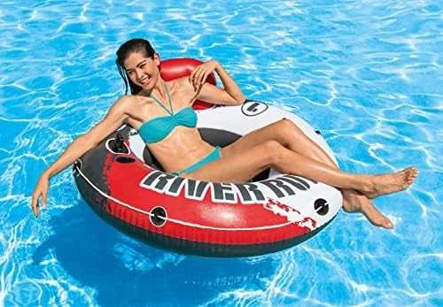 Intex River Run plaukimo ratas 135 cm su 2 rankenomis