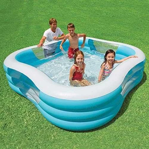 Pripučiamas baseinas INTEX Beach Wave Swim Center Pool 229x229x56cm
