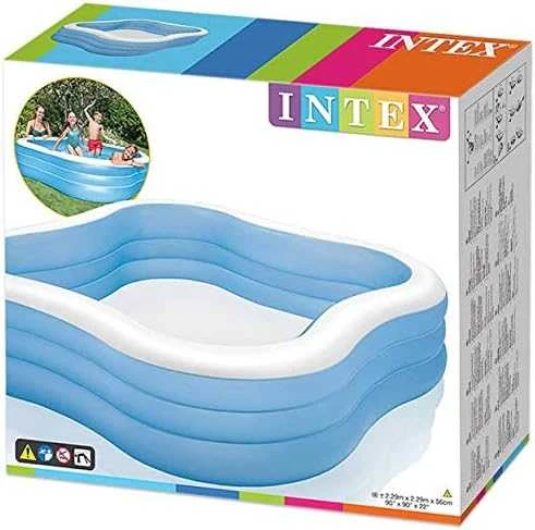Pripučiamas baseinas INTEX Beach Wave Swim Center Pool 229x229x56cm
