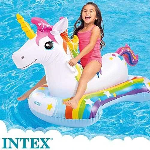 Intex Unicorn Ride-on Pripučiamas plaustas, 163x86cm
