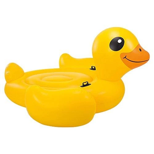 Pripučiamas žaislas INTEX Mega Yellow Duck Island, 147x147x81cm geltonas 57556NP