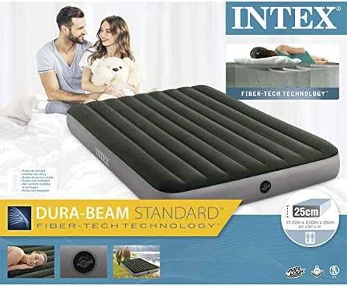 Pripučiamas čiužinys INTEX Cot Dura-Beam, Prestige Downy Airbed 76x191x25cm