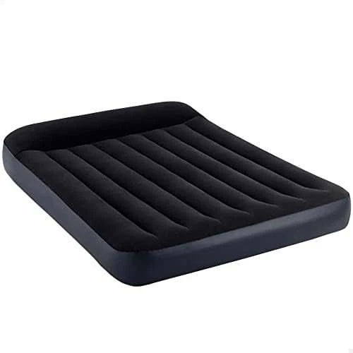 Pripučiamas veliūrinis čiužinys su pompa Intex 64148ND