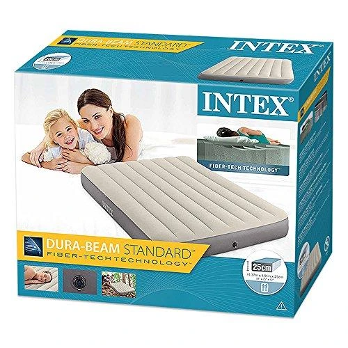 Pripučiamas čiužinys INTEX DURA-BEAM Deluxe Vienvietis (pilnas) 137x191x25cm 64102