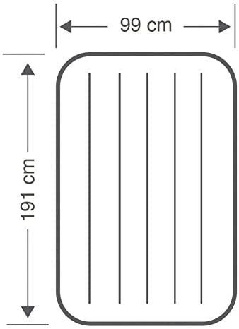 Pripučiamas čiužinys INTEX DURA-BEAM Deluxe Vienvietis (pilnas) 137x191x25cm 64102