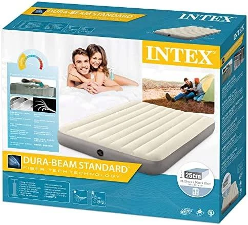 Pripučiamas čiužinys INTEX DURA-BEAM Deluxe Single-high (Twin) 99X191X25cm 64101