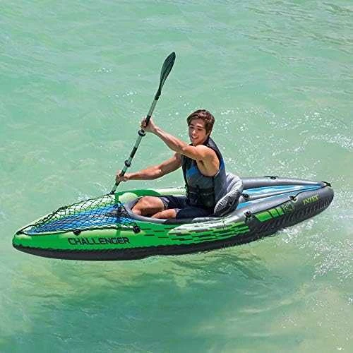 Oars Intex Challenger K1 Kayak, Žalias