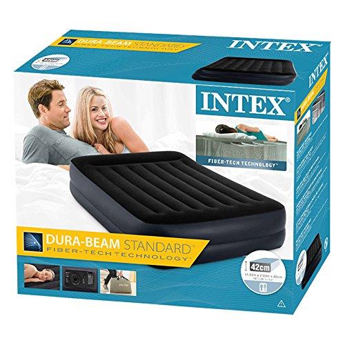 Pripučiamas čiužinys - lova INTEX Pillow Rest (Queen) Dura Beam 203x152x42 64124