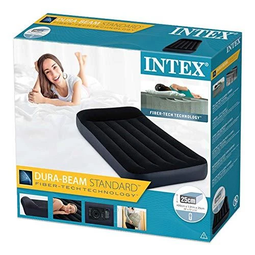 Intex Pripučiamas čiužinys su pagalvėle Dura-Beam Classic 183x203x25 cm #64144
