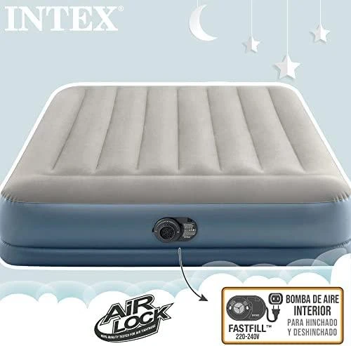 Pripučiamas čiužinys 203x152 cm su pompa dviem asmenims Intex 64118ND